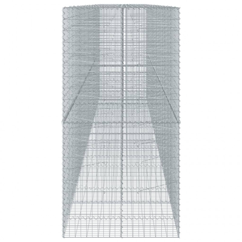 Kosz gabionowy z pokrywą, 850x100x200 cm, galwanizowane żelazo