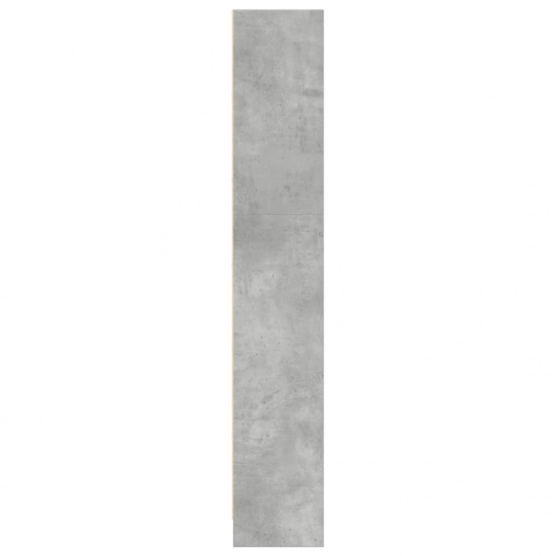Regał, szarość betonu, 40x24x143 cm, materiał drewnopochodny