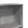 Regał, szarość betonu, 40x24x143 cm, materiał drewnopochodny