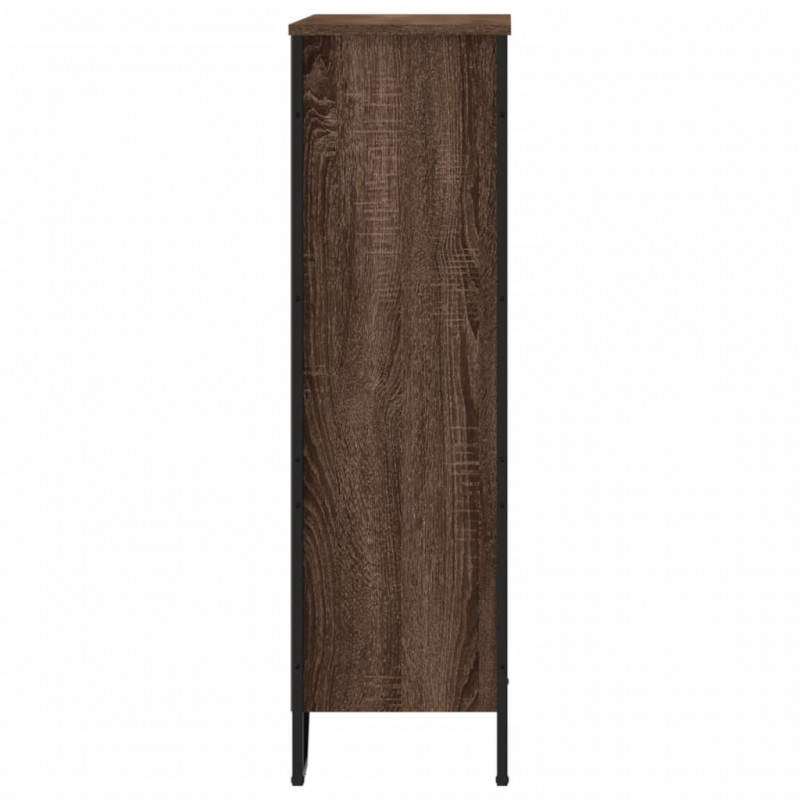 Regał, brązowy dąb, 80x31x106 cm, materiał drewnopochodny