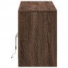 Szafka pod TV z LED, brązowy dąb, 139,5x34x50 cm