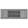 Szafka pod TV z LED, szary dąb sonoma, 139,5x34x50 cm