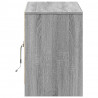 Szafka pod TV z LED, szary dąb sonoma, 100x34x50 cm