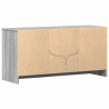 Szafka pod TV z LED, szary dąb sonoma, 100x34x50 cm