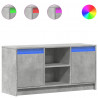 Szafka pod TV z LED, szarość betonu, 100x34x50 cm