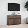 Szafka TV z LED, brązowy dąb, 91x34x61 cm