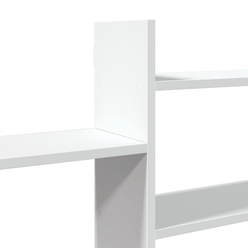 Półka wisząca, biała, 167,5x18x68 cm, materiał drewnopochodny
