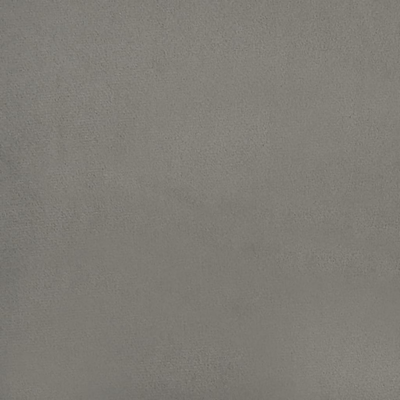 Rama łóżka bez materaca, jasnoszare, 90x190 cm, aksamitna