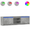 Szafka pod TV z LED, szarość betonu, 180x34x50 cm