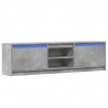 Szafka pod TV z LED, szarość betonu, 180x34x50 cm