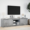 Szafka pod TV z LED, szarość betonu, 180x34x50 cm