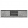 Szafka pod TV z LED, szarość betonu, 180x34x50 cm