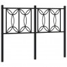 Metalowe wezgłowie, czarne, 120 cm