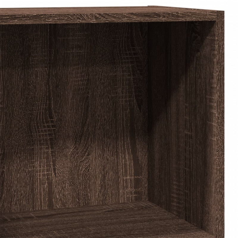 Regał, brązowy dąb, 40x24x76 cm, materiał drewnopochodny