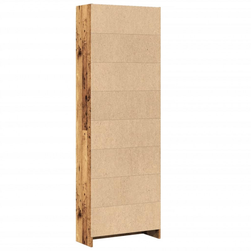 Regał, stare drewno, 60x24x176 cm, materiał drewnopochodny