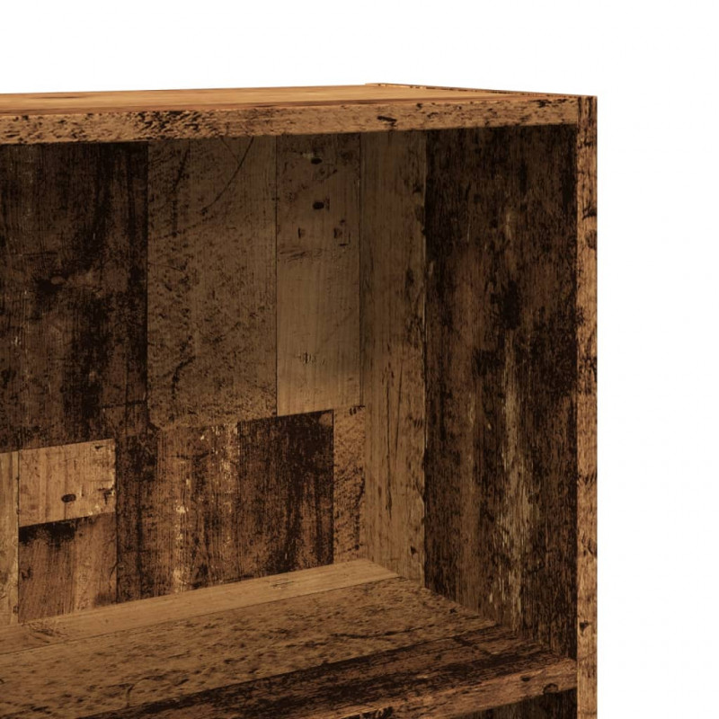 Regał, stare drewno, 60x24x176 cm, materiał drewnopochodny