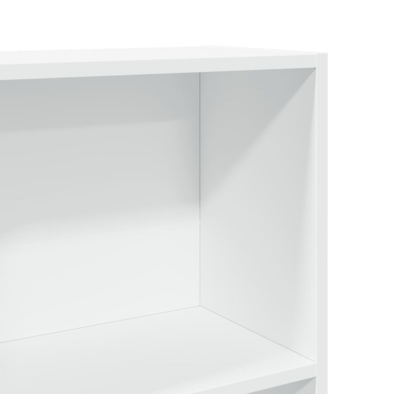 Regał, biały, 60x24x176 cm, materiał drewnopochodny