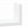 Półki ścienne, 3 szt., białe, materiał drewnopochodny