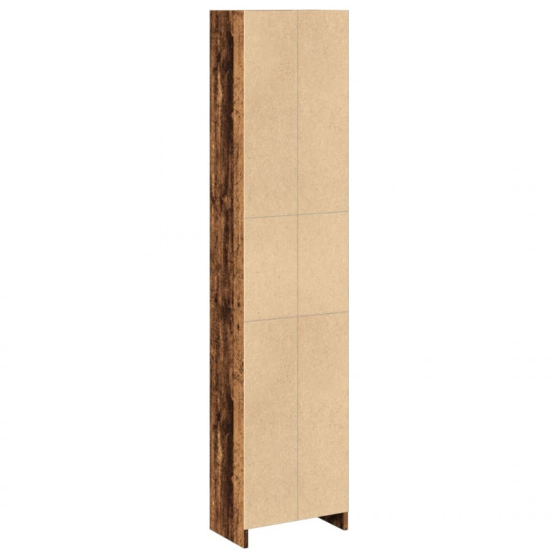 Regał, stare drewno, 40x24x176 cm, materiał drewnopochodny