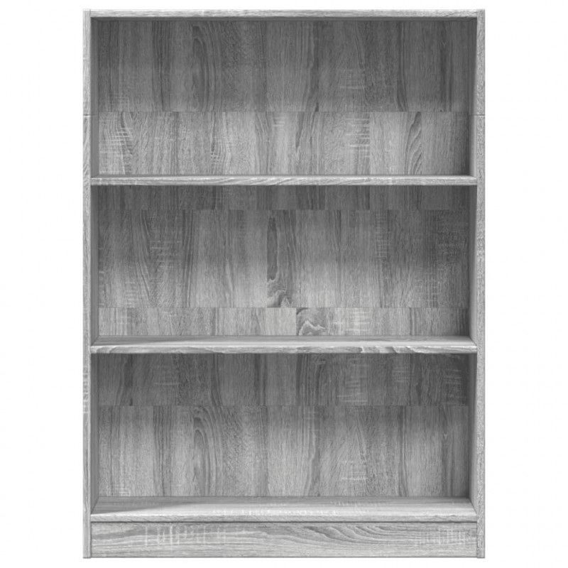 Regał, szary dąb sonoma, 80x24x109 cm, materiał drewnopochodny