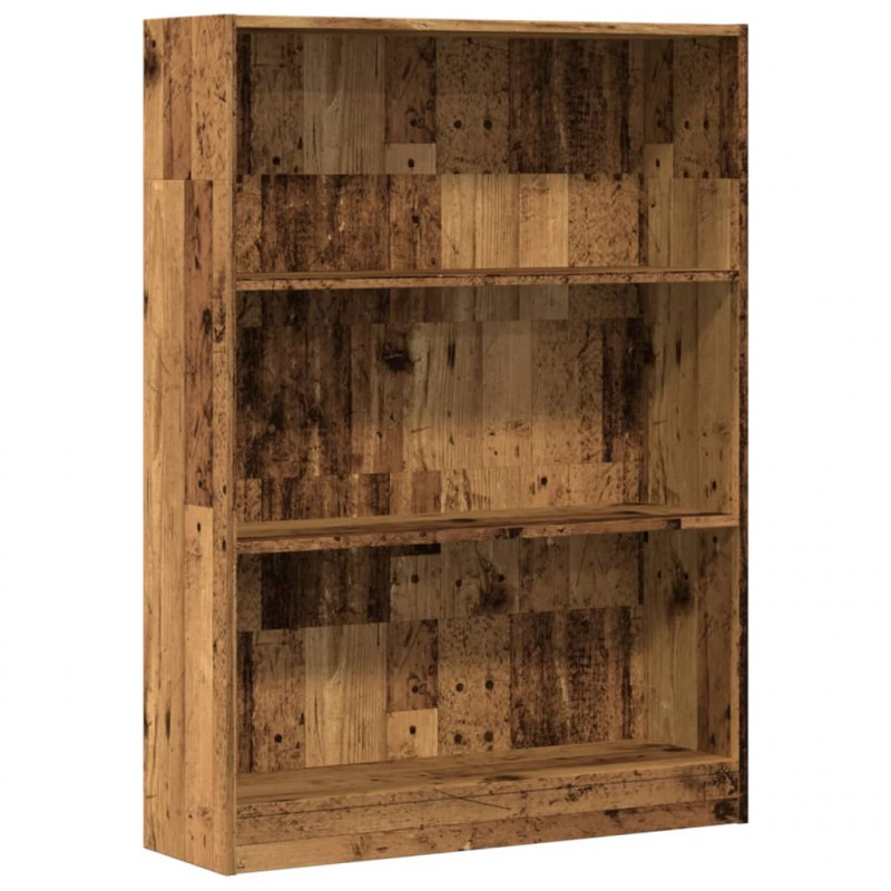 Regał, stare drewno, 80x24x109 cm, materiał drewnopochodny