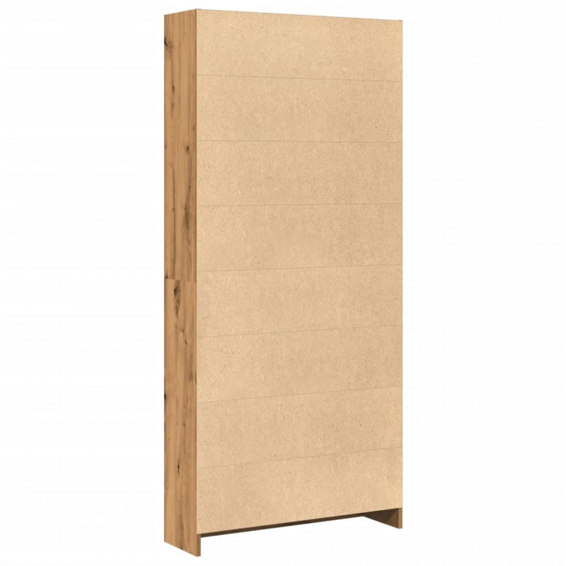 Regał, dąb artisian, 80x24x176 cm, materiał drewnopochodny