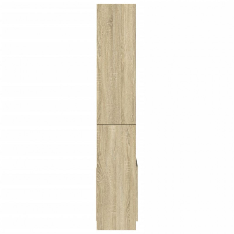 Regał, dąb sonoma, 63x33x180 cm, materiał drewnopochodny