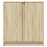 Szafka z LED, dąb sonoma, 77x34x85 cm, materiał drewnopochodny