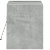 Ścienna szafka TV z LED, szarość betonu, 80x31x35 cm