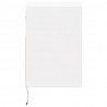 Ścienna szafka TV z LED, biała, 41x31x45 cm