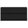 Szafka TV z LED, czarna, 100x34x50 cm, materiał drewnopochodny