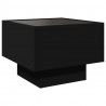 Stolik nocny z LED Infinity, czarny, 40x40x30 cm