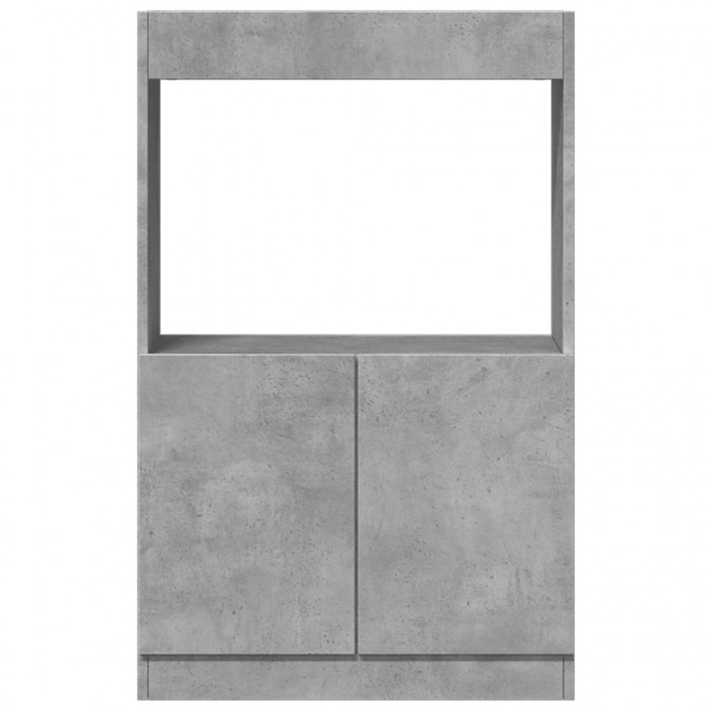 Wysoka szafka, szarość betonu, 63x33x100 cm