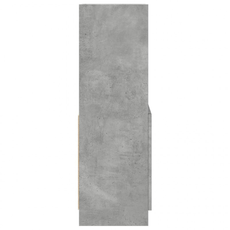 Wysoka szafka, szarość betonu, 63x33x100 cm