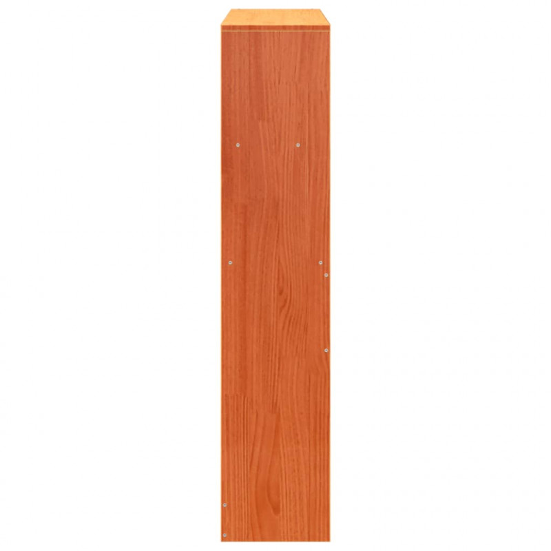 Wezgłowie do łóżka, z półkami, woskowy brąz, 100 cm, sosnowe