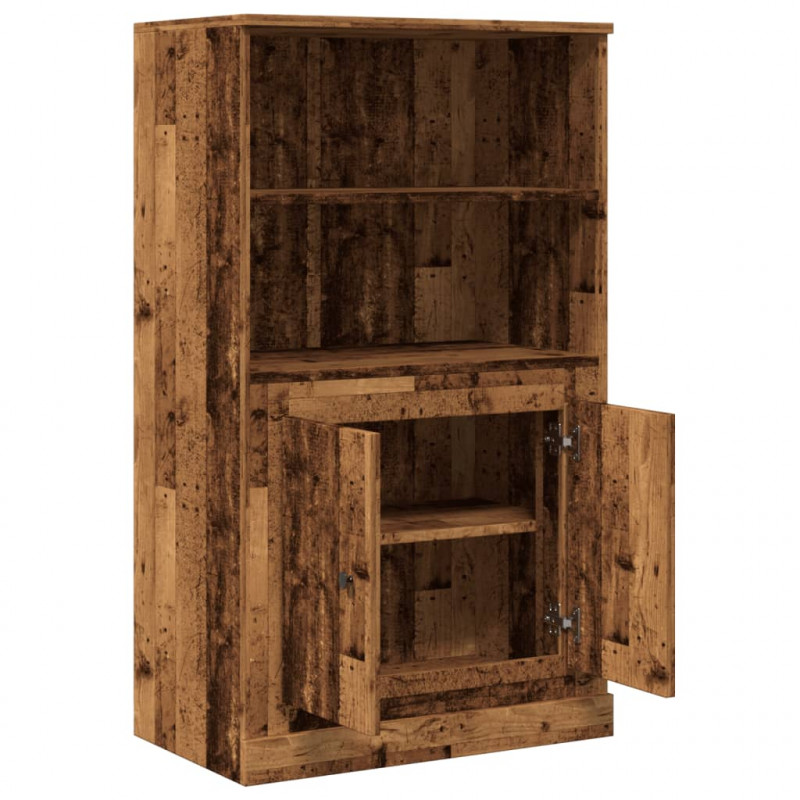 Kredens, stare drewno, 60x35,5x103,5cm, materiał drewnopochodny