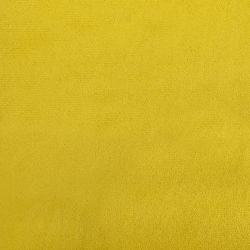 Fotel z podnóżkiem, żółty, 60 cm, aksamit