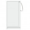 Szafka z LED, biała, 42,5x34x85 cm, materiał drewnopochodny