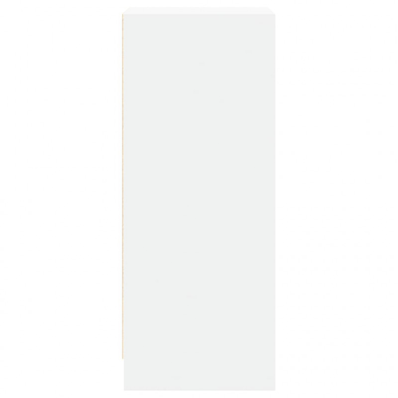 Szafka z LED, biała, 42,5x34x85 cm, materiał drewnopochodny