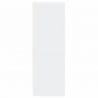 Szafka z LED, biała, 42,5x34x100 cm, materiał drewnopochodny