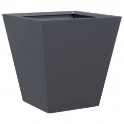 Donica ogrodowa, antracytowa, 30x30x30 cm, stalowa
