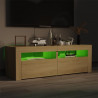 Szafka pod TV z oświetleniem LED, dąb sonoma, 120x35x40 cm