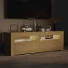 Szafka pod TV z oświetleniem LED, dąb sonoma, 120x35x40 cm
