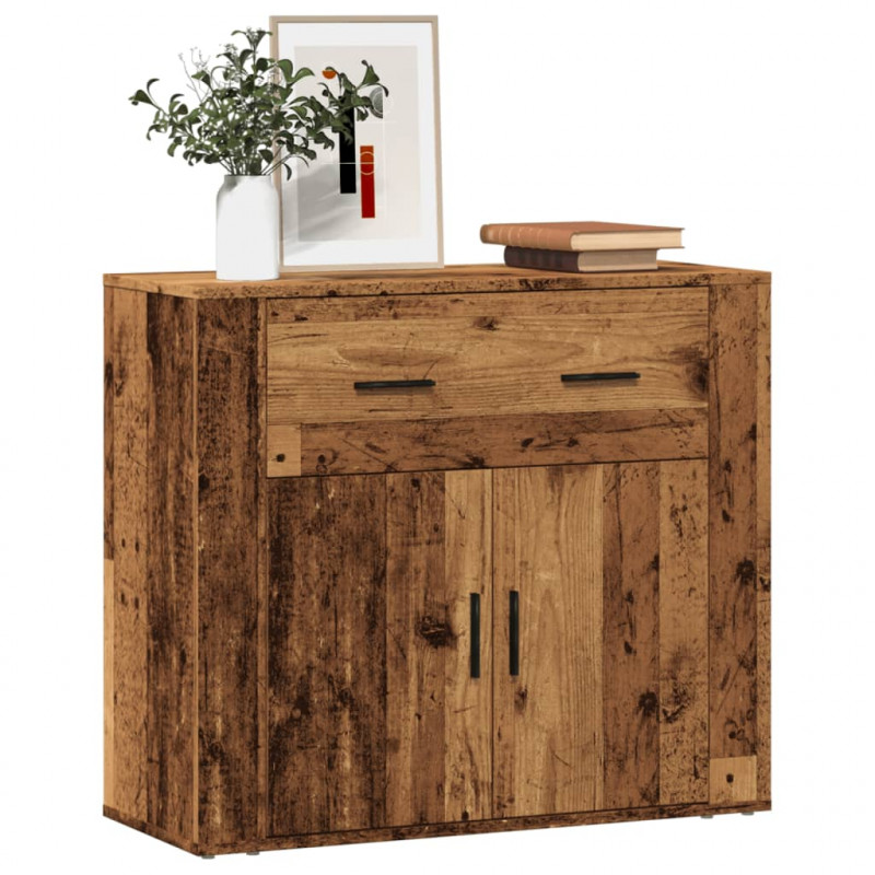 Szafka, stare drewno, 80x33x70 cm, materiał drewnopochodny