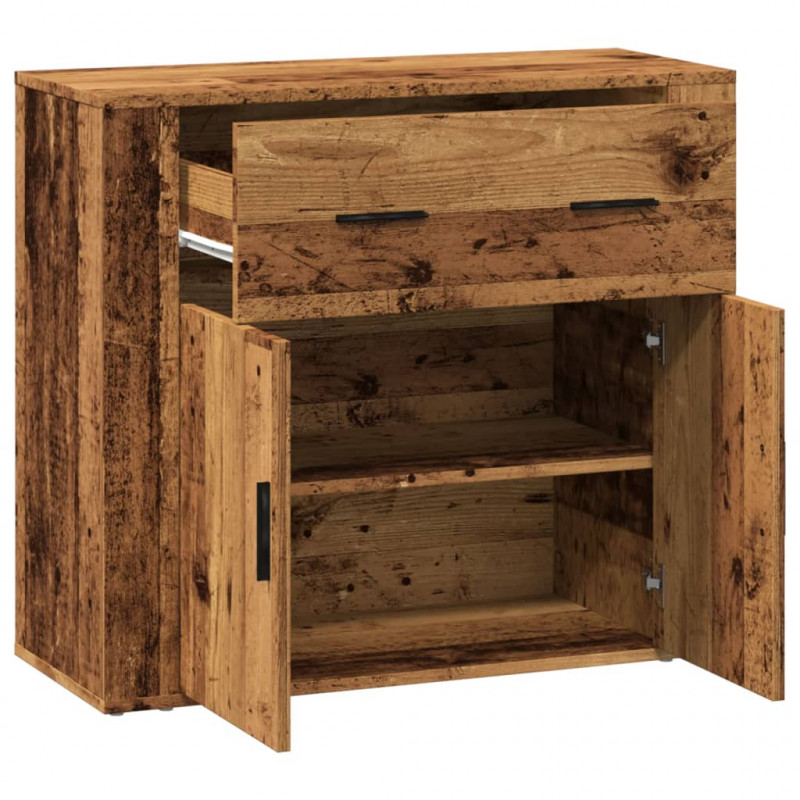 Szafka, stare drewno, 80x33x70 cm, materiał drewnopochodny