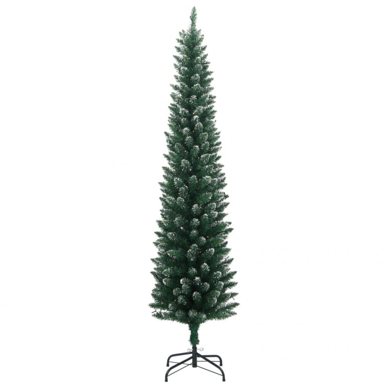 Sztuczna, smukła choinka, 150 lampek LED, 120 cm