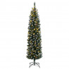 Sztuczna, smukła choinka, 150 lampek LED, 150 cm