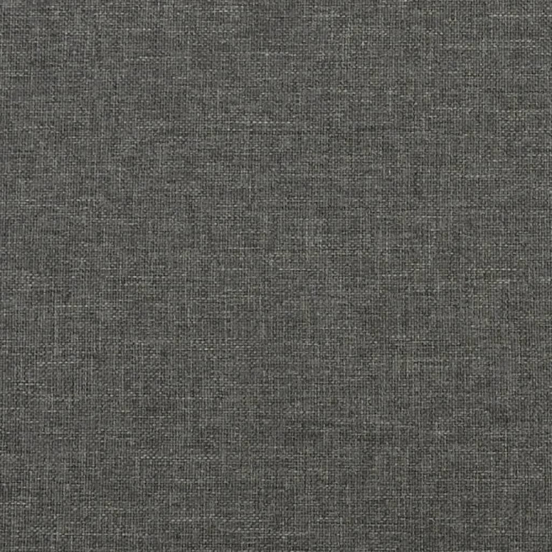 Rama łóżka bez materaca, ciemnoszare, 100x200 cm, obita tkaniną