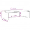 Podstawka pod monitor, z szufladami, stare drewno, 50x27x15 cm