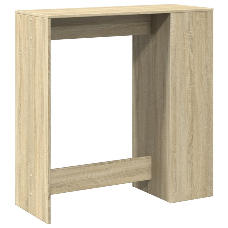 Stolik barowy z przegrodami, dąb sonoma, 101x40x103,5 cm